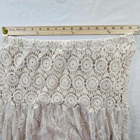 Cato Plus Size 14/16 Crochet And Lace Maxi Skirt - Picture 4 of 11